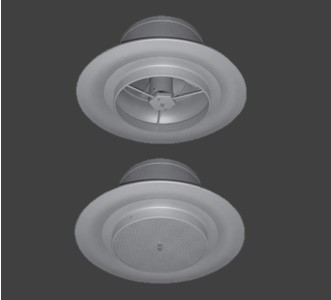 Variable Twist Outlet with Guide Ring/Jet Straightener DD-VL, DD-VG Variable Twist Outlet with Guide Ring/Jet Straightener DD-VL, DD-VG