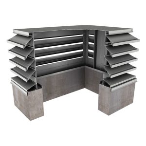102mm Penthouse Stationary Louver