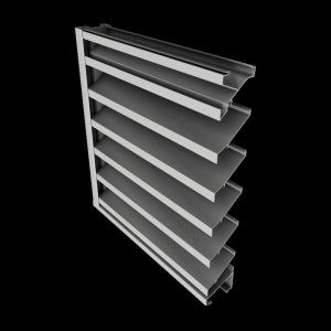 102mm stationary blade louver